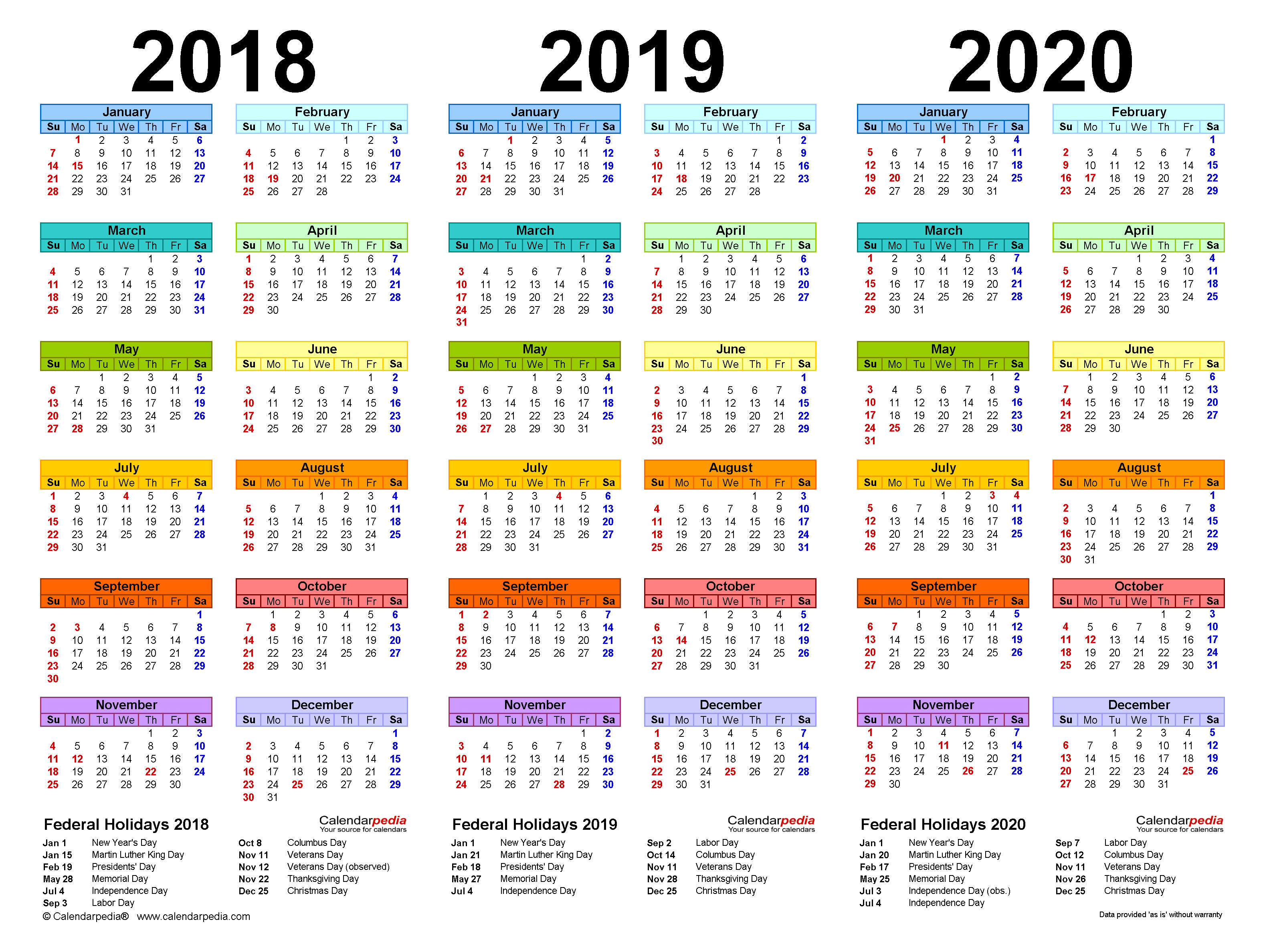 free 2018 calendar in excel for mac